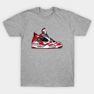 AJ IV - Sketch ! Red Kicks !!! HOT WEAR !!! T-Shirt